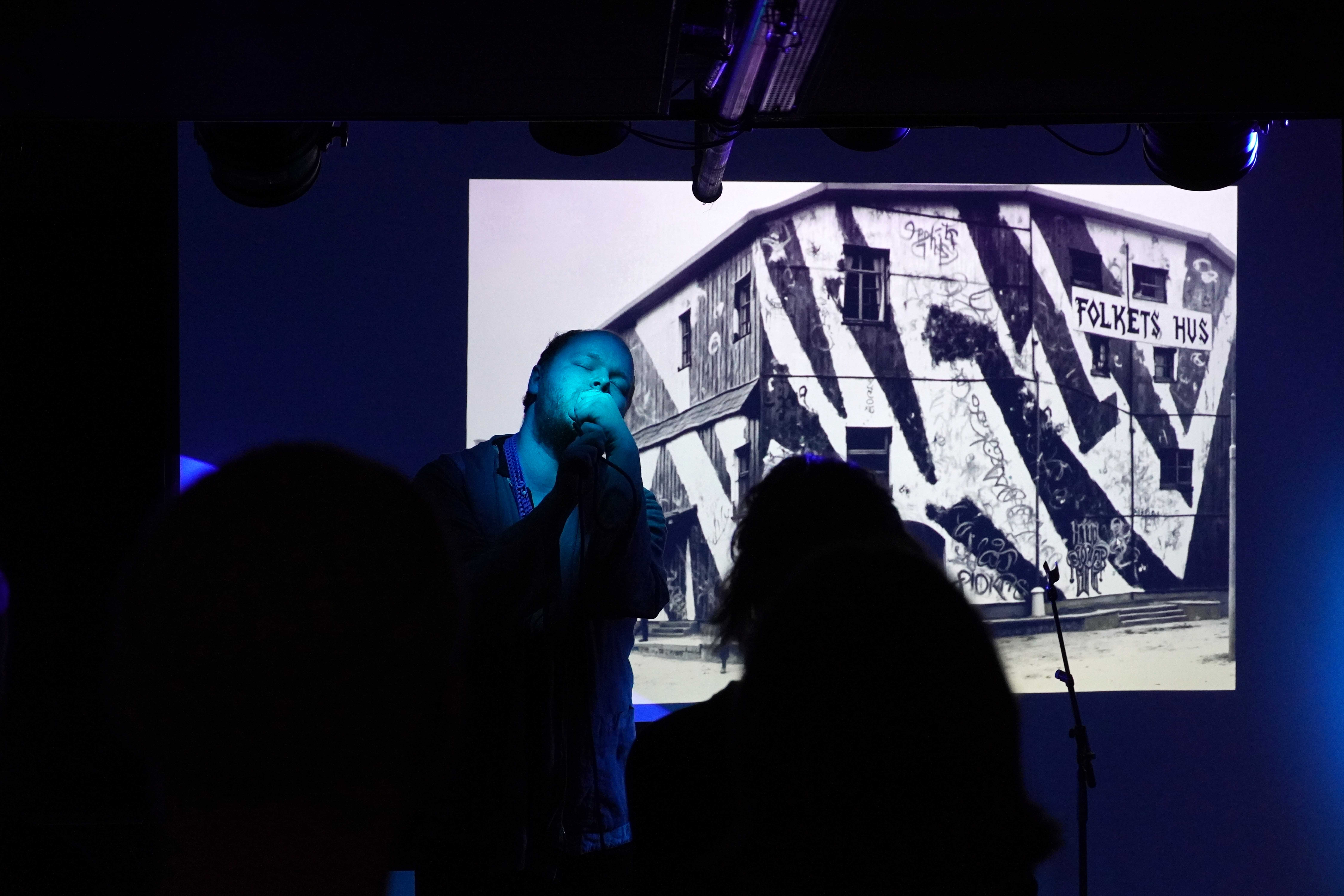 AALBORG ER FREMTIDEN (AALBORG IS THE FUTURE), concert by Christian Høgh, Kristoffer Ørum, f.eks., Aalborg, 2024 (photocredit: Rikke Ehlers Nilsson)